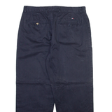 TOMMY HILFIGER Mens Trousers Blue Relaxed Straight W35 L30