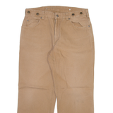 DULUTH TRADING Mens Trousers Beige Relaxed Straight W36 L30