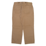 DULUTH TRADING Mens Trousers Beige Relaxed Straight W36 L30