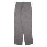 DICKIES 875 Workwear Mens Trousers Grey Regular Straight W34 L34
