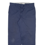 DICKIES 874 Workwear Mens Trousers Blue Regular Straight W38 L32