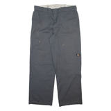 DICKIES Mens Trousers Grey Loose Straight W38 L32