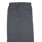 DICKIES Mens Trousers Grey Loose Straight W38 L32