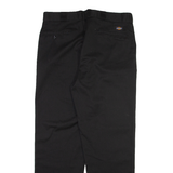 DICKIES Mens Trousers Black Regular Straight W36 L31