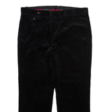 POLO RALPH LAUREN Mens Corduroy Trousers Black Regular Straight W37 L28