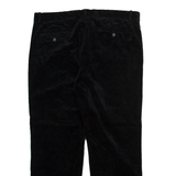POLO RALPH LAUREN Mens Corduroy Trousers Black Regular Straight W37 L28