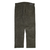 CALVIN KLEIN Womens Corduroy Trousers Grey Regular Straight W38 L32