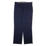 Mens Trousers Blue Regular Straight W36 L32