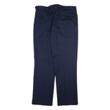 Mens Trousers Blue Regular Straight W36 L32