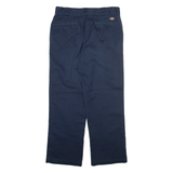 DICKIES 874 Workwear Mens Trousers Blue Regular Straight W33 L30