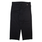 DICKIES Mens Trousers Black Regular Straight W38 L27