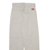 DICKIES Womens Trousers Grey Regular Straight W26 L27