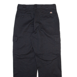 DICKIES Cargo Mens Trousers Black Relaxed Straight W34 L32