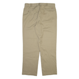 DICKIES Mens Trousers Beige Regular Straight W37 L31