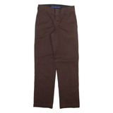 DICKIES Mens Trousers Brown Regular Straight W28 L30