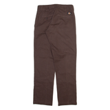 DICKIES Mens Trousers Brown Regular Straight W28 L30