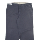 DICKIES Mens Trousers Grey Relaxed Straight W40 L30