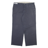 DICKIES Mens Trousers Grey Relaxed Straight W40 L30