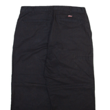 DICKIES Mens Trousers Black Relaxed Straight W36 L25