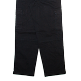 DICKIES Cargo Womens Trousers Black Relaxed Straight W24 L27