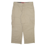 DICKIES Cargo Mens Trousers Beige Regular Straight W34 L25