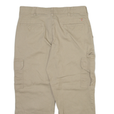 DICKIES Cargo Mens Trousers Beige Regular Straight W34 L25
