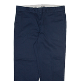 DICKIES 874 Workwear Mens Trousers Blue Regular Straight W38 L29