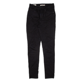 LEVI'S 721 BIG E High Rise Womens Jeans Black Slim Skinny W26 L28