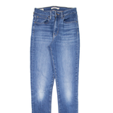 LEVI'S 721 BIG E High Rise Womens Jeans Blue Slim Skinny W25 L32