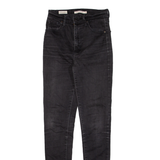 LEVI'S Mile High BIG E Womens Jeans Black Slim Skinny W26 L32