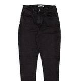 LEVI'S 721 High Rise Womens Jeans Black Slim Skinny W25 L27
