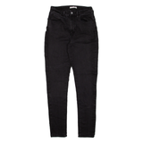 LEVI'S 721 High Rise Womens Jeans Black Slim Skinny W25 L27