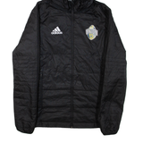 ADIDAS Mens Jacket Black Hooded S