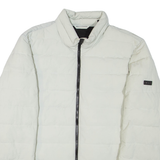 DKNY Mens Puffer Jacket Grey L