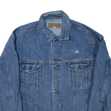 PORT AUTHORITY Mens Denim Jacket Blue XL