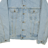 HAGGAR CLOTHING CO Mens Denim Jacket Blue L
