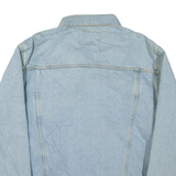 HAGGAR CLOTHING CO Mens Denim Jacket Blue L