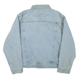 HAGGAR CLOTHING CO Mens Denim Jacket Blue L