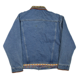 SHAVER LAKE Womens Denim Jacket Blue L