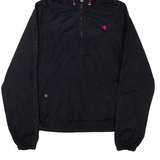 CHAMPION Womens Anorak Jacket Black Hooded S