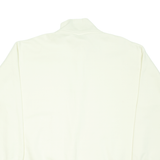 REEBOK Womens Sweatshirt Cream 1/4 Zip M