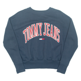 TOMMY HILFIGER Cropped Womens Sweatshirt Blue XXS