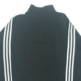 ADIDAS Womens Sweatshirt Black 1/4 Zip L