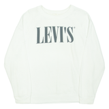 LEVI'S Womens Sweatshirt White S