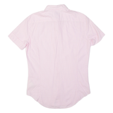 DIESEL Mens Flannel Shirt Pink Striped L