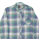 TOMMY HILFIGER Mens Shirt Blue Plaid Long Sleeve M