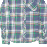 TOMMY HILFIGER Mens Shirt Blue Plaid Long Sleeve M