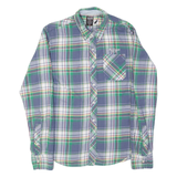 TOMMY HILFIGER Mens Shirt Blue Plaid Long Sleeve M