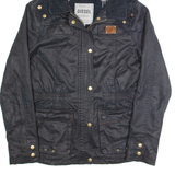 DIESEL Womens Jacket Blue Hooded XS