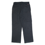 DICKIES Workwear Mens Trousers Black Regular Straight W34 L32